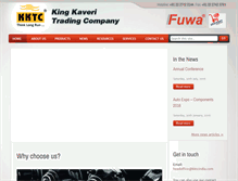 Tablet Screenshot of kktcindia.com